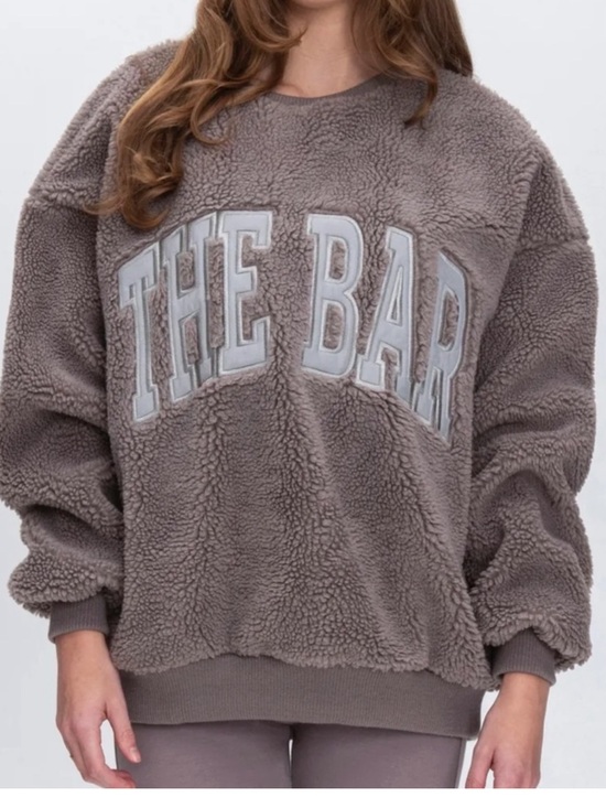 The Bar Sweaters - The Bar Gigi Teddy Sweatshirt in  CINDER/GREY